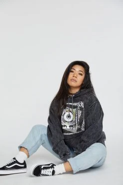 CASH Paranoia Acid Washed Hoodie Hoodies