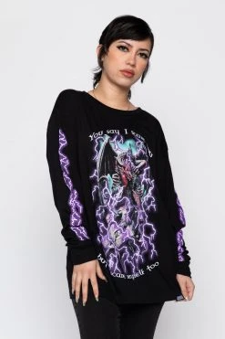 BROKEN PROMISES Scare Myself L/S Black Shirts