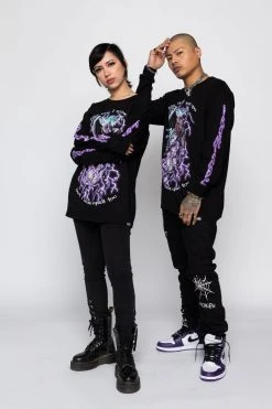 BROKEN PROMISES Scare Myself L/S Black Shirts