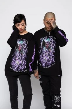 BROKEN PROMISES Scare Myself L/S Black Shirts