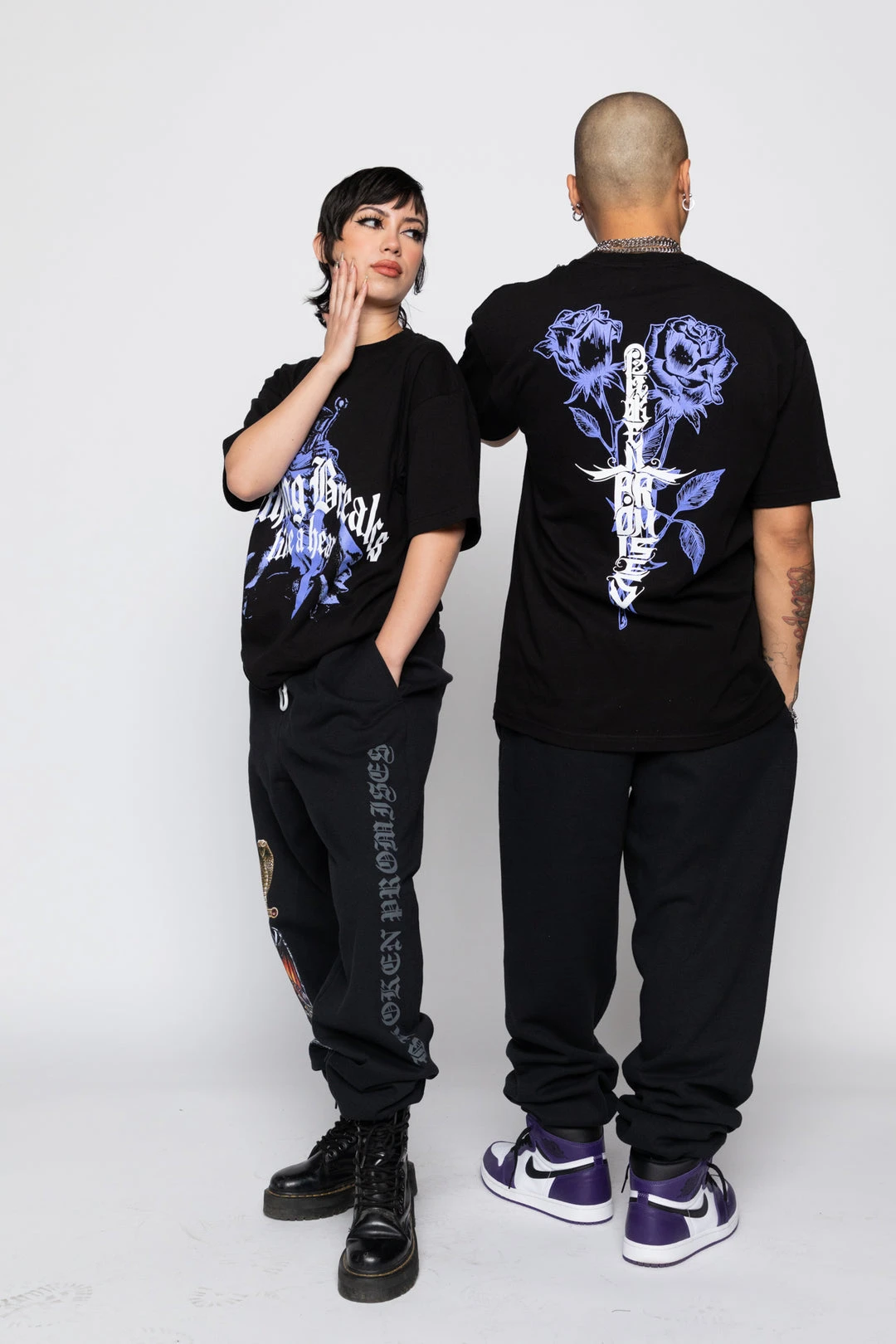 BROKEN PROMISES Nothing Breaks Tee Black