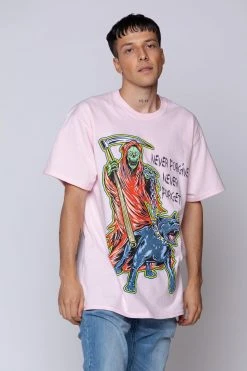 BROKEN PROMISES Worst In Me Tee Pink