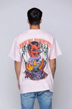 BROKEN PROMISES Worst In Me Tee Pink