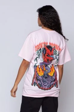 BROKEN PROMISES Worst In Me Tee Pink