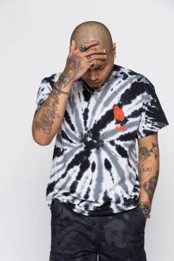 BROKEN PROMISES Tie Dye Hoodies Violation Spiral Dye Tee