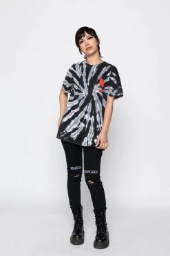 BROKEN PROMISES Tie Dye Hoodies Violation Spiral Dye Tee