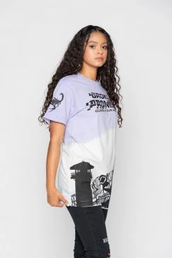 BROKEN PROMISES Guard Your Heart Dip Dye Tee Lavender