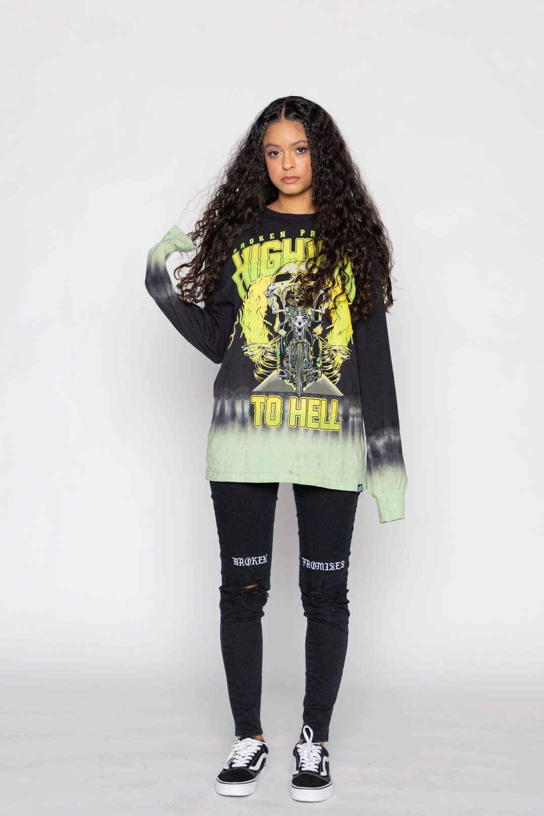 CASH Highway To Hell Tie Dye L/S