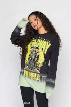 CASH Highway To Hell Tie Dye L/S