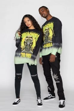 CASH Highway To Hell Tie Dye L/S