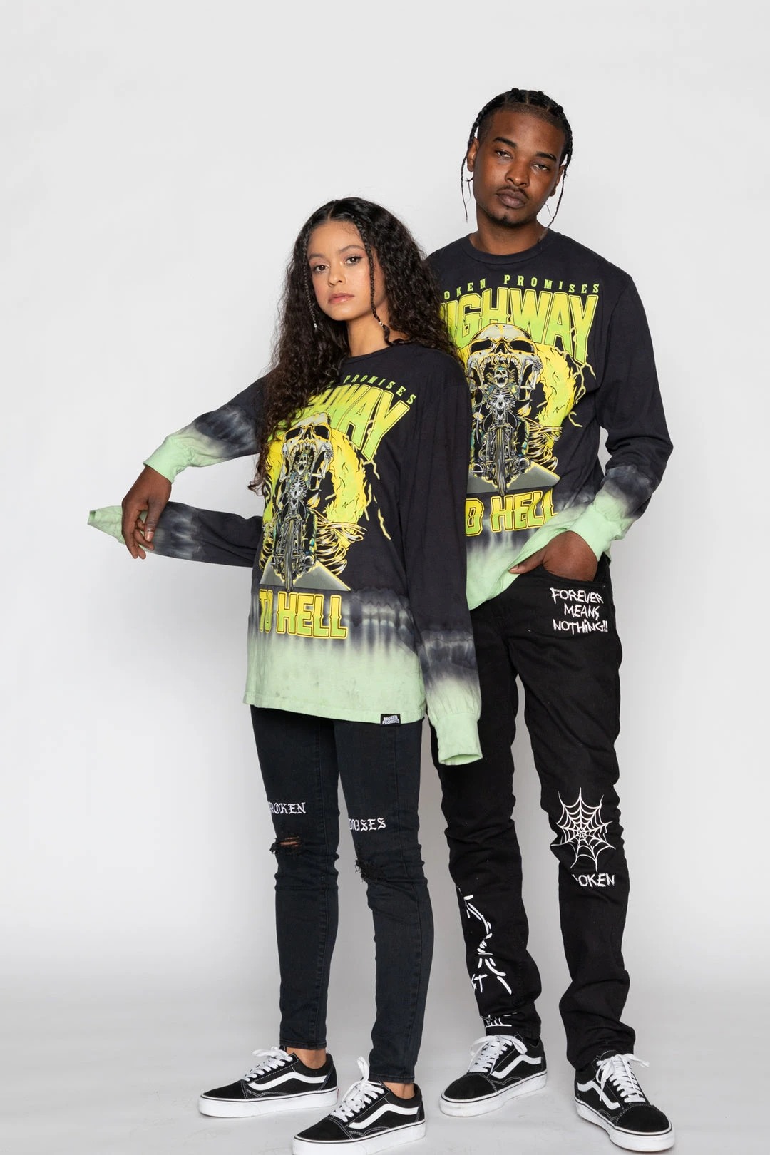 CASH Highway To Hell Tie Dye L/S