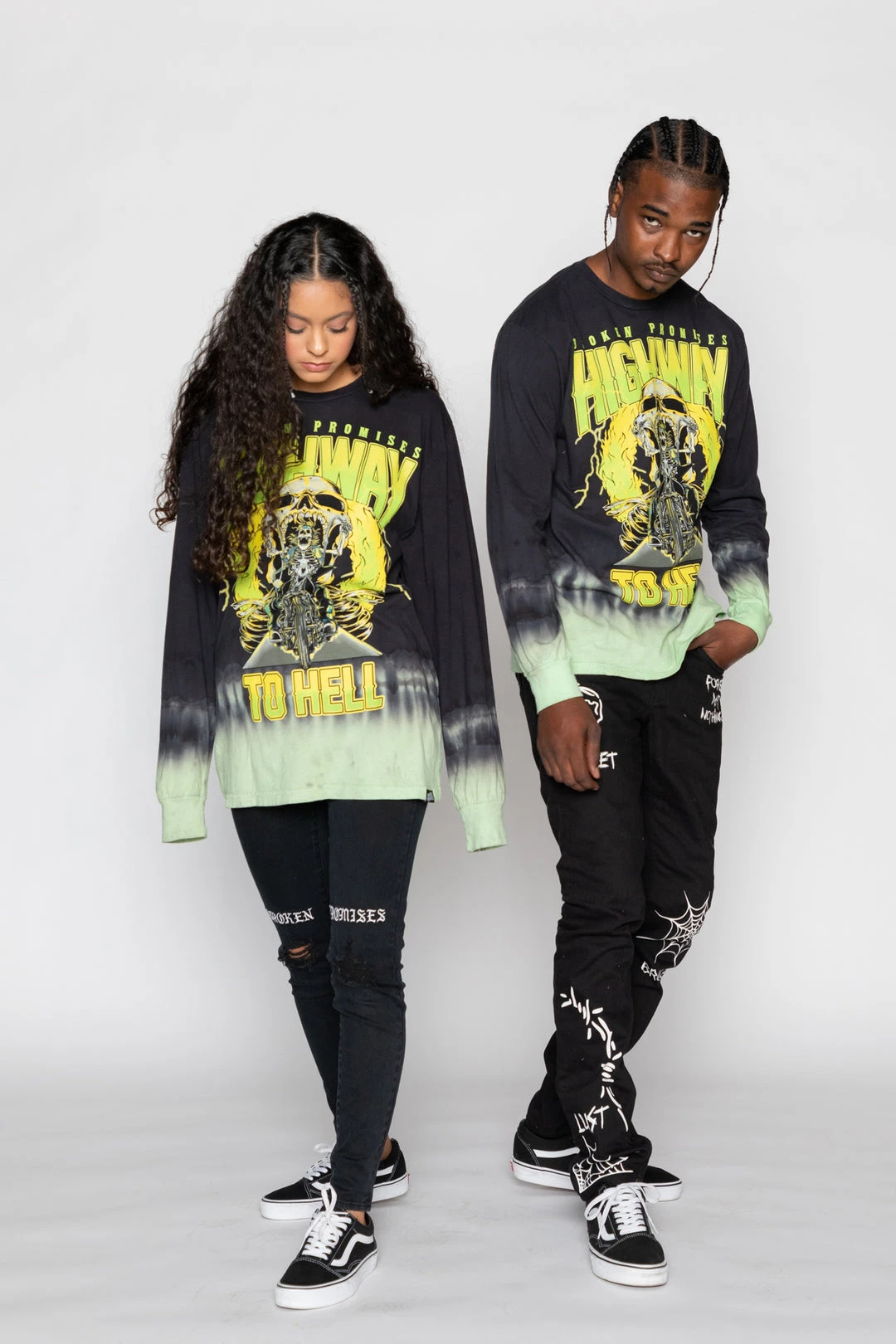 CASH Highway To Hell Tie Dye L/S