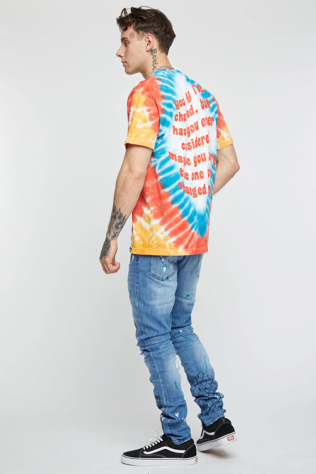 BROKEN PROMISES Garden Boy Tie Dye Tee Multi