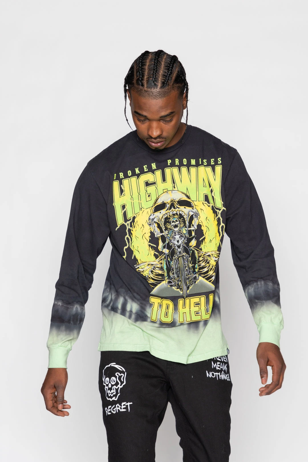 CASH Highway To Hell Tie Dye L/S