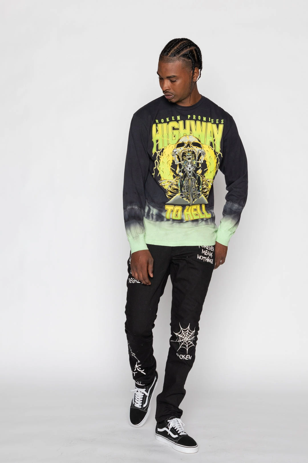 CASH Highway To Hell Tie Dye L/S