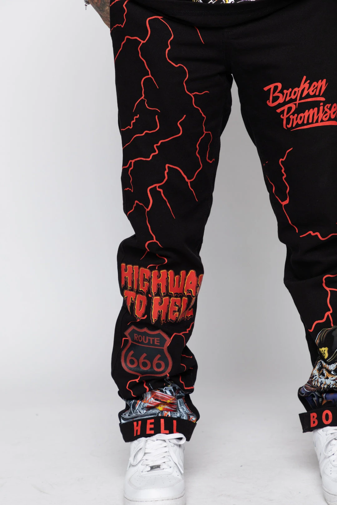 BROKEN PROMISES Highway To Hell Chino Pant