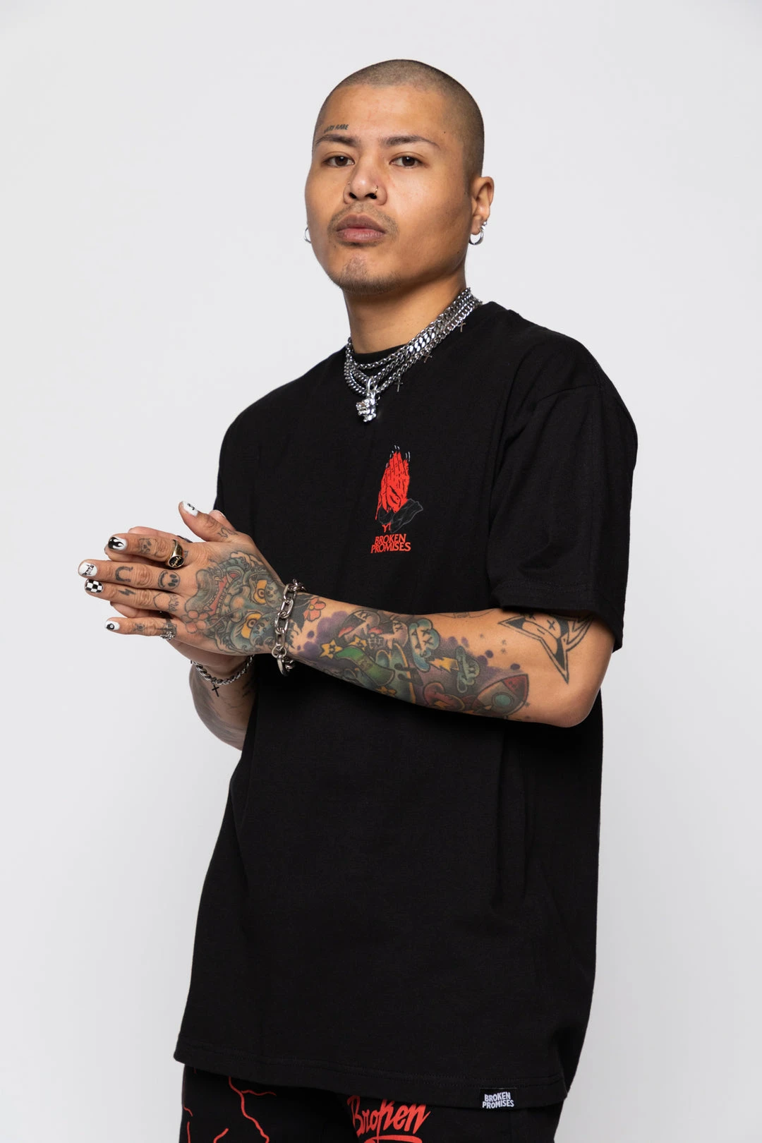 BROKEN PROMISES Violation Tee Black Shirts