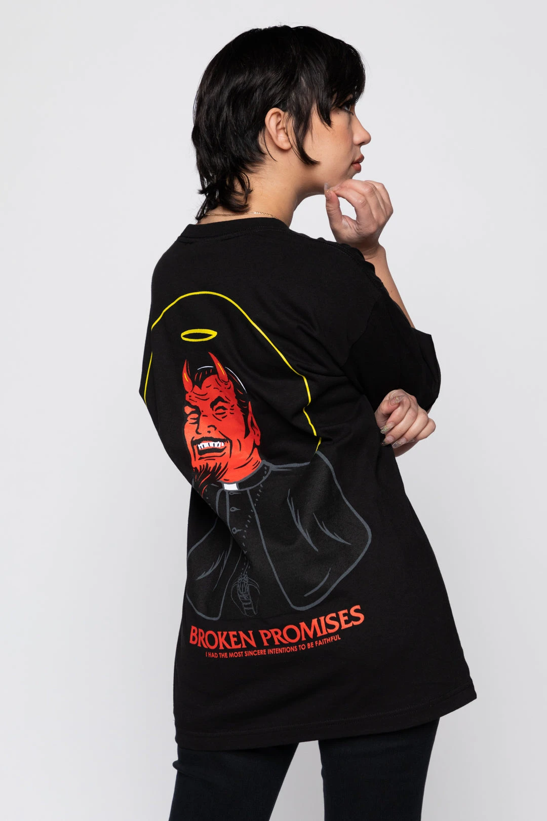 BROKEN PROMISES Violation Tee Black Shirts