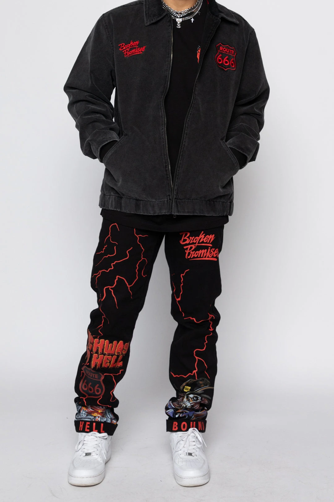 BROKEN PROMISES Highway To Hell Chino Pant