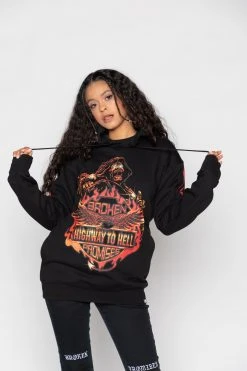 BROKEN PROMISES Hoodies BP Knuckle Down Hoodie Hidden Pocket