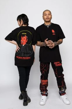 BROKEN PROMISES Violation Tee Black Shirts