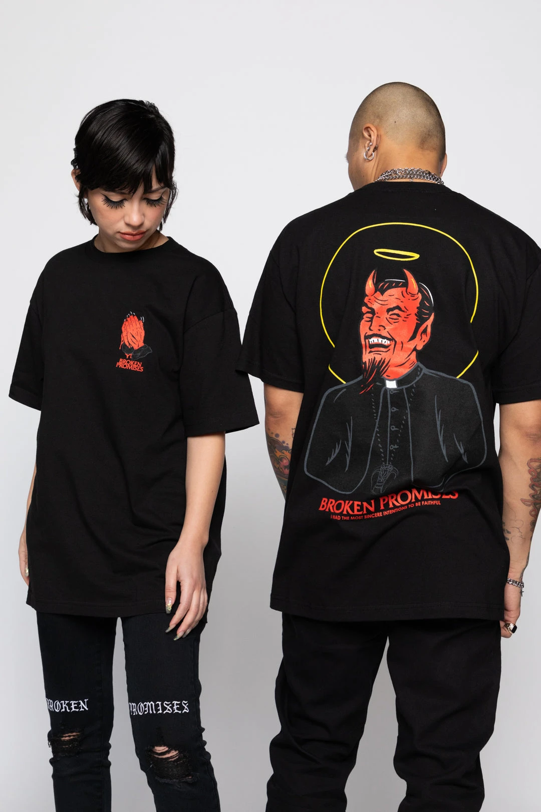 BROKEN PROMISES Violation Tee Black Shirts