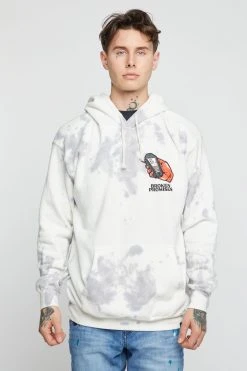 BROKEN PROMISES Hoodies Lucky Lucifer Tie Dye Hoodie Grey