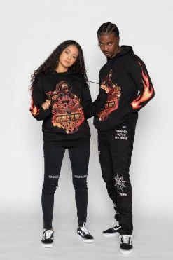 BROKEN PROMISES Hoodies BP Knuckle Down Hoodie Hidden Pocket