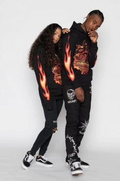 BROKEN PROMISES Hoodies BP Knuckle Down Hoodie Hidden Pocket