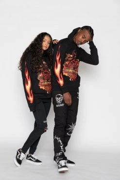 BROKEN PROMISES Hoodies BP Knuckle Down Hoodie Hidden Pocket