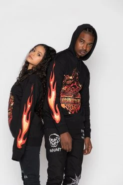 BROKEN PROMISES Hoodies BP Knuckle Down Hoodie Hidden Pocket