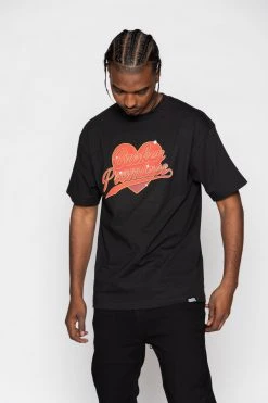 BROKEN PROMISES Biker Babe Tee Black Shirts