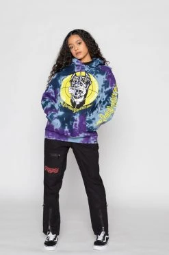 BROKEN PROMISES Stay Away Tie Dye Hoodie