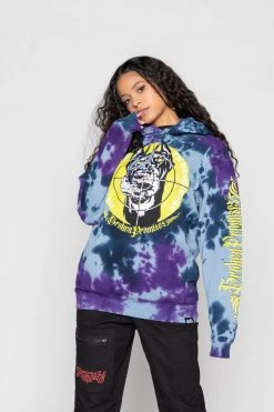 BROKEN PROMISES Stay Away Tie Dye Hoodie