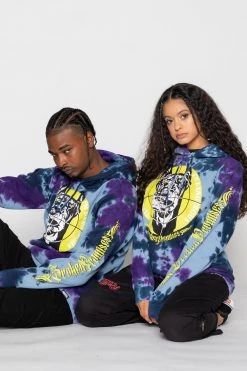 BROKEN PROMISES Stay Away Tie Dye Hoodie