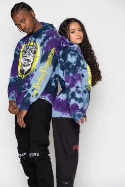 BROKEN PROMISES Stay Away Tie Dye Hoodie