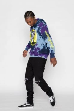 BROKEN PROMISES Stay Away Tie Dye Hoodie