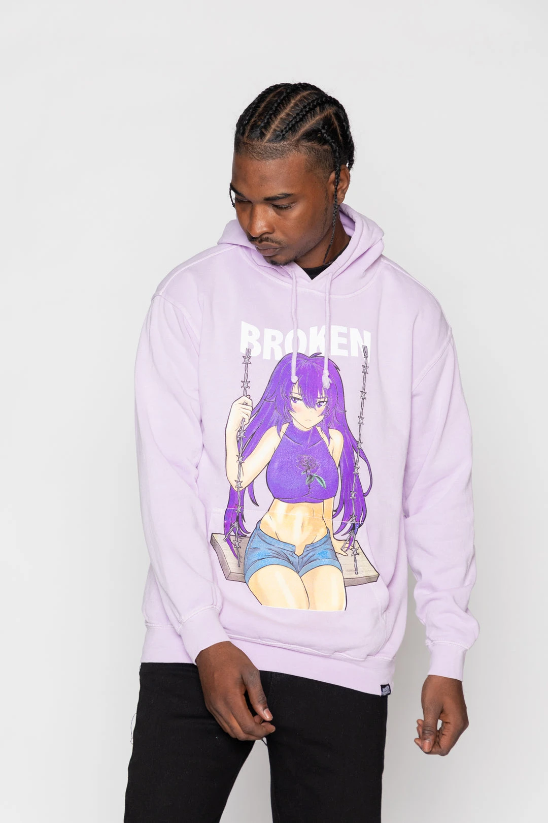CASH Broken Anime Hoodie Hoodies
