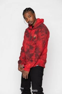 BROKEN PROMISES Hoodies Trio Red Tie Dye Hoodie