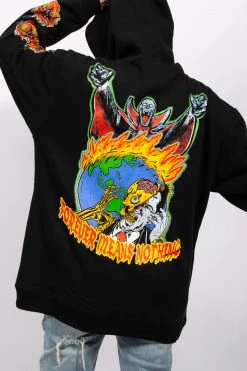 BROKEN PROMISES Never Forgive Hoodie Black