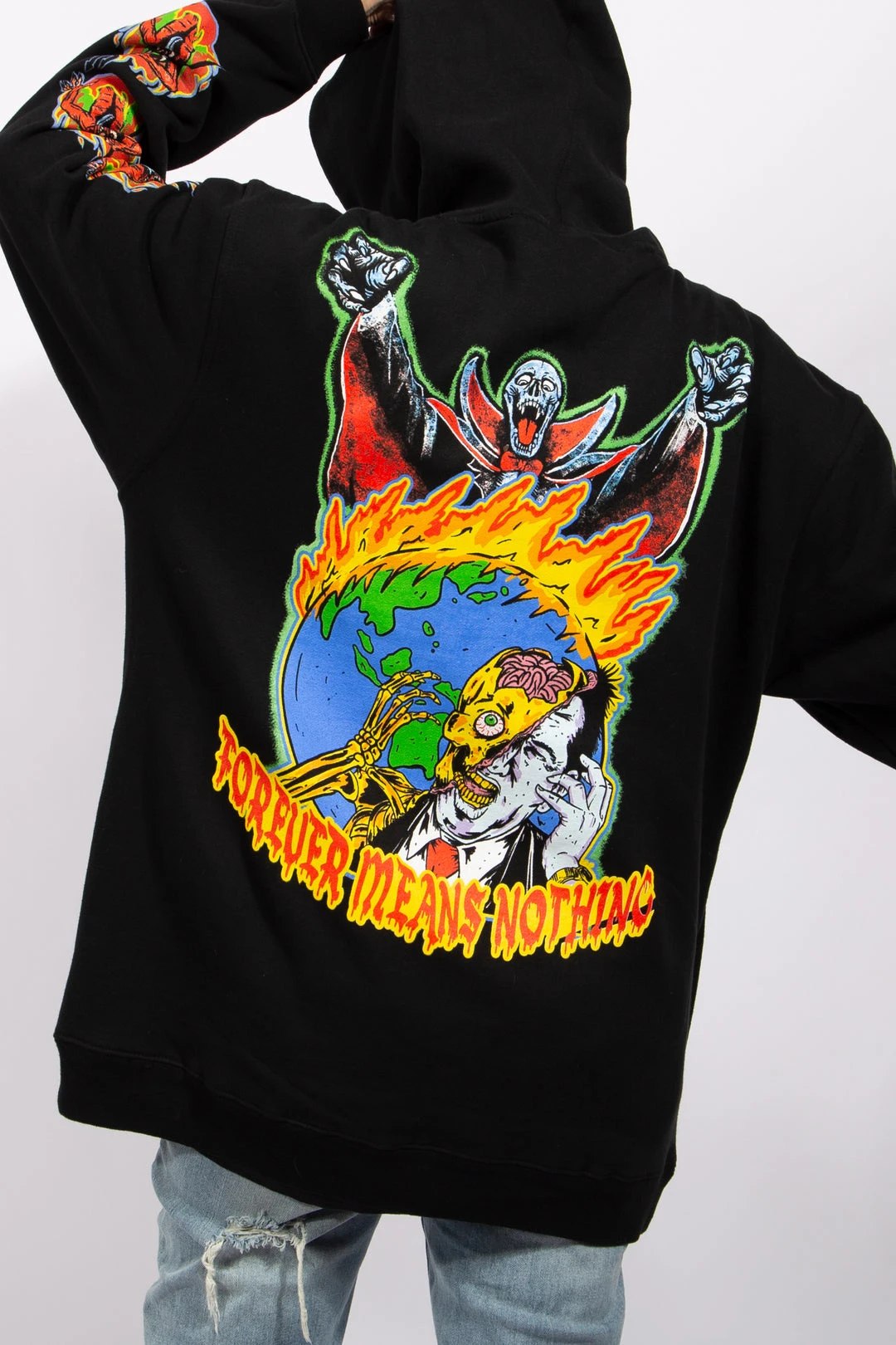 BROKEN PROMISES Never Forgive Hoodie Black