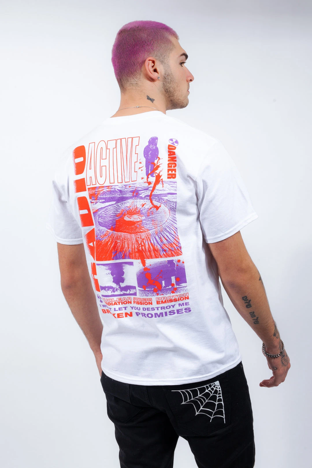 BROKEN PROMISES Radioactive S/S Tee "White"