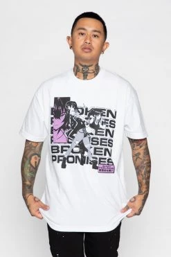 BROKEN PROMISES Shirts Respawn SST White