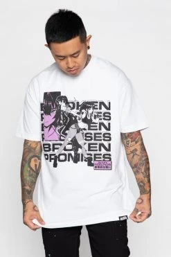 BROKEN PROMISES Shirts Respawn SST White