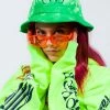 CASH Sale Graveyard Bucket Hat Spider Dye Lime