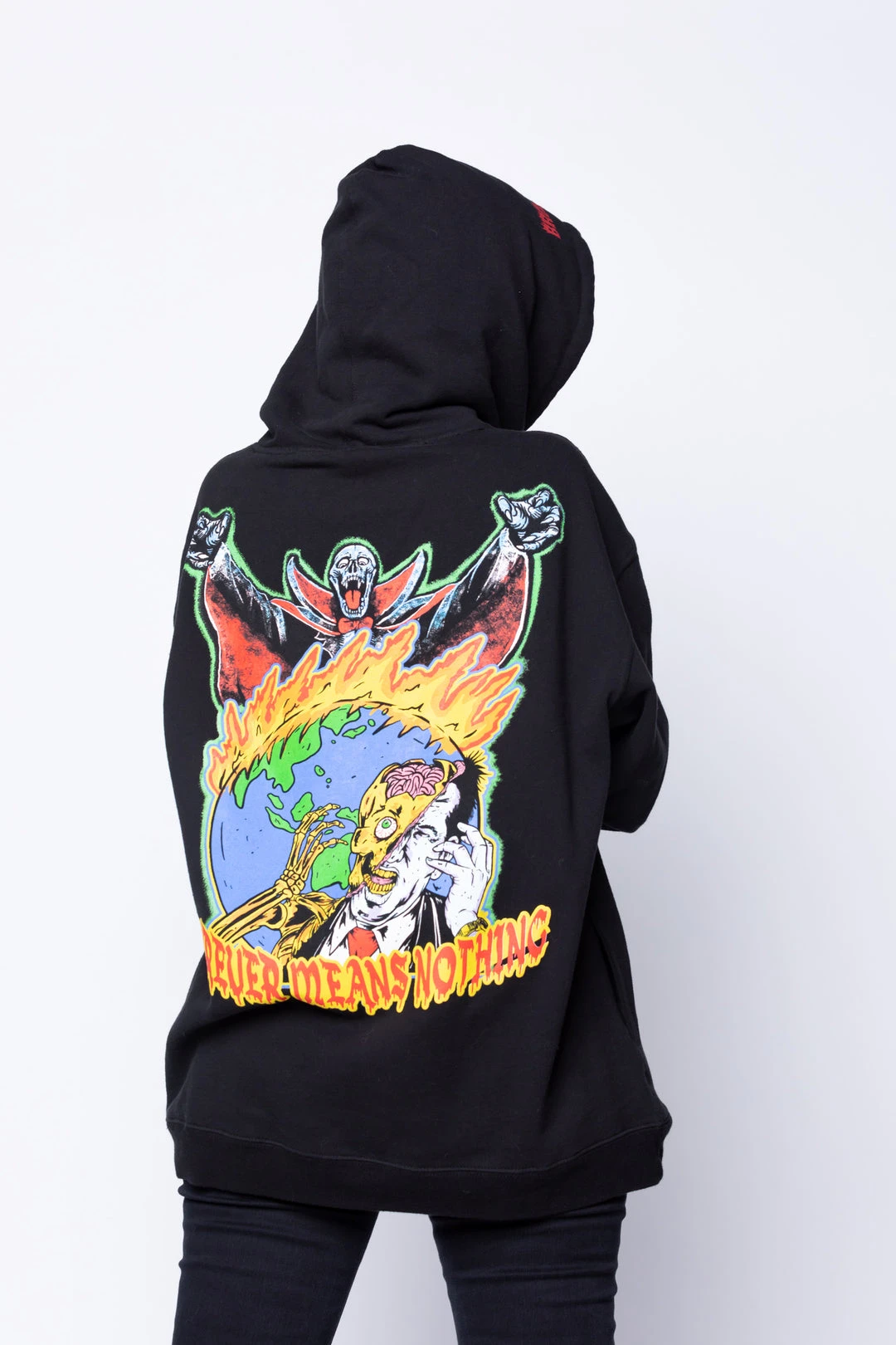 BROKEN PROMISES Never Forgive Hoodie Black