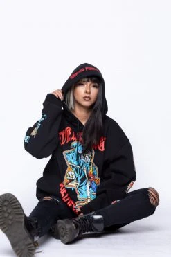 BROKEN PROMISES Never Forgive Hoodie Black