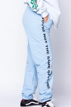 BROKEN PROMISES Social Media Drama Blue Jogger Bottoms