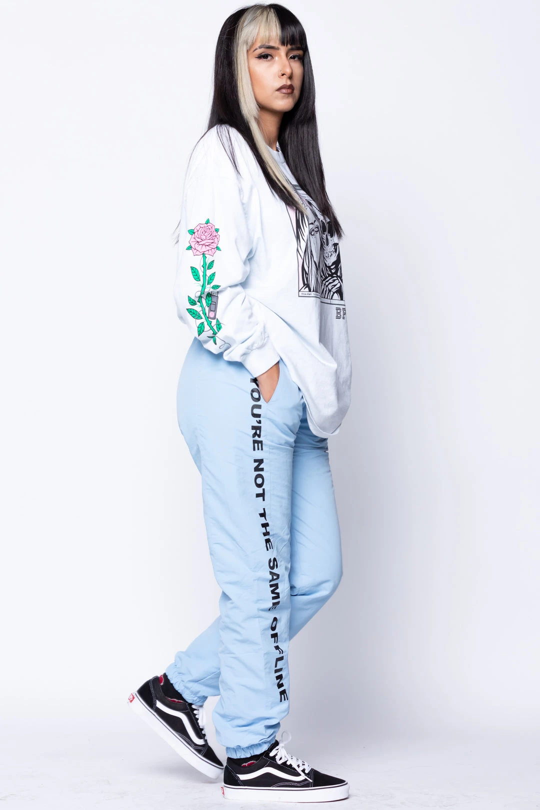 BROKEN PROMISES Social Media Drama Blue Jogger Bottoms