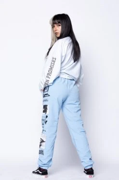 BROKEN PROMISES Social Media Drama Blue Jogger Bottoms